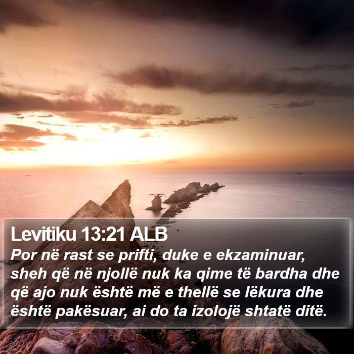 Levitiku 13:21 ALB Bible Study