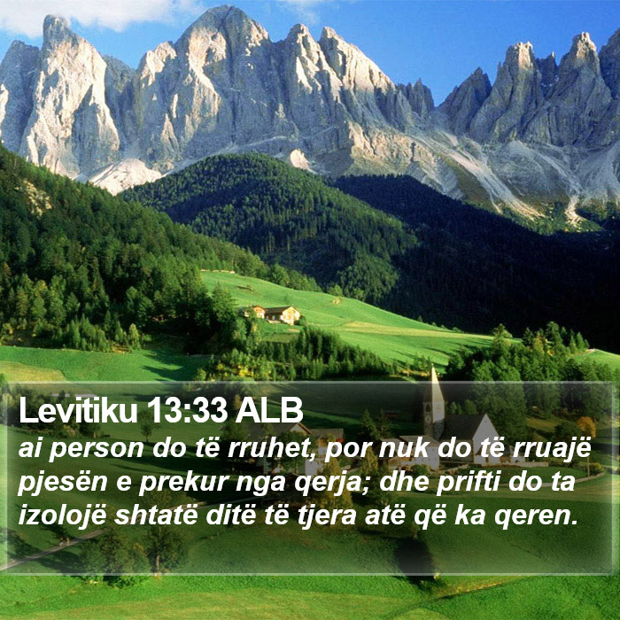 Levitiku 13:33 ALB Bible Study