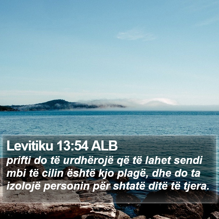 Levitiku 13:54 ALB Bible Study