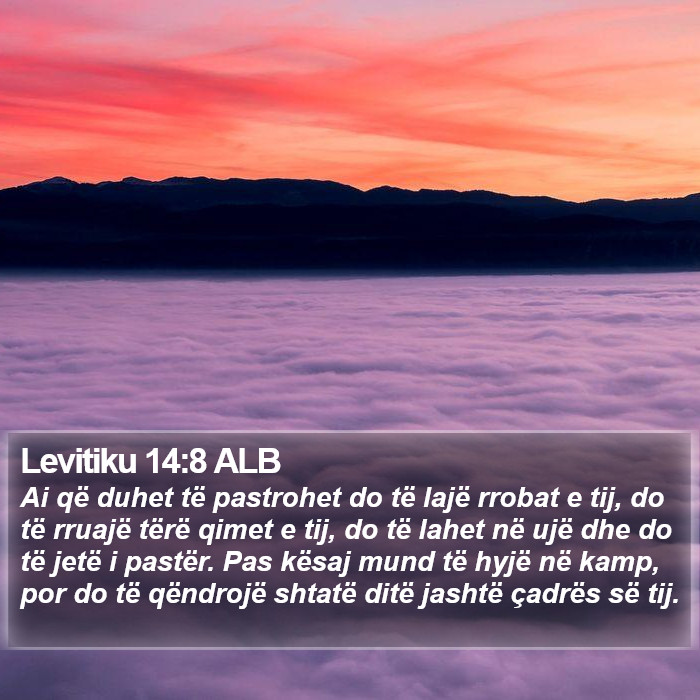 Levitiku 14:8 ALB Bible Study