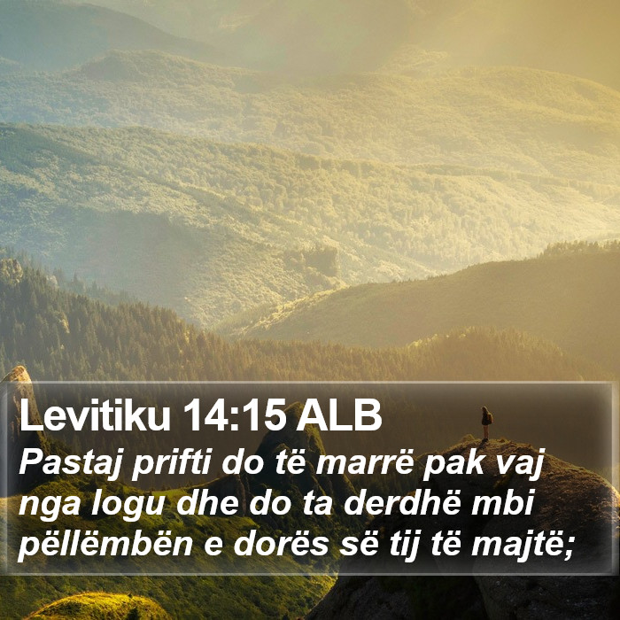 Levitiku 14:15 ALB Bible Study