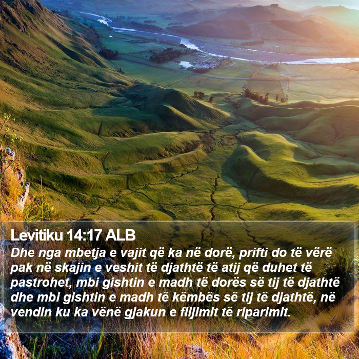 Levitiku 14:17 ALB Bible Study