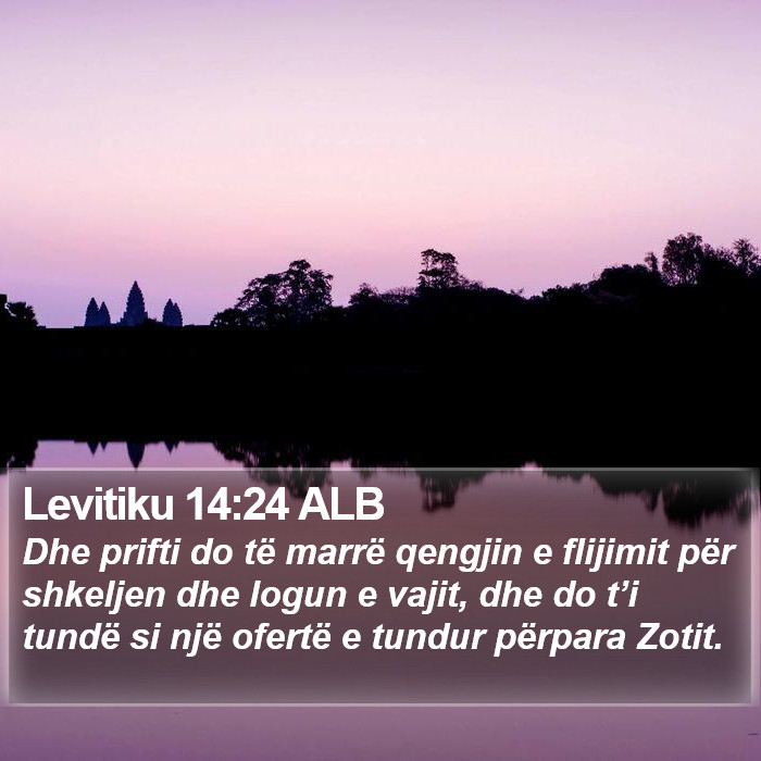 Levitiku 14:24 ALB Bible Study