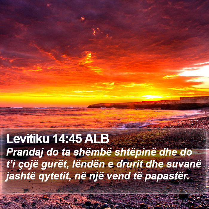 Levitiku 14:45 ALB Bible Study