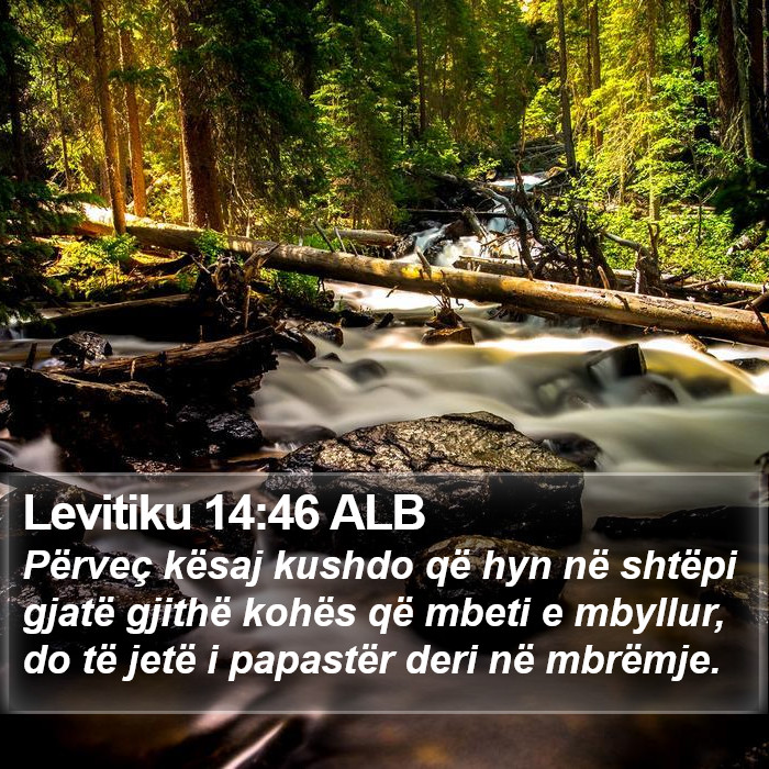 Levitiku 14:46 ALB Bible Study