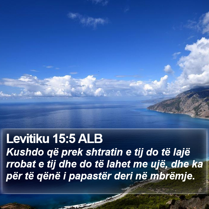 Levitiku 15:5 ALB Bible Study
