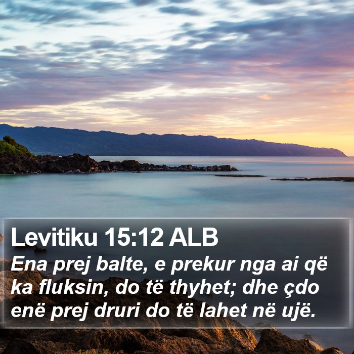Levitiku 15:12 ALB Bible Study