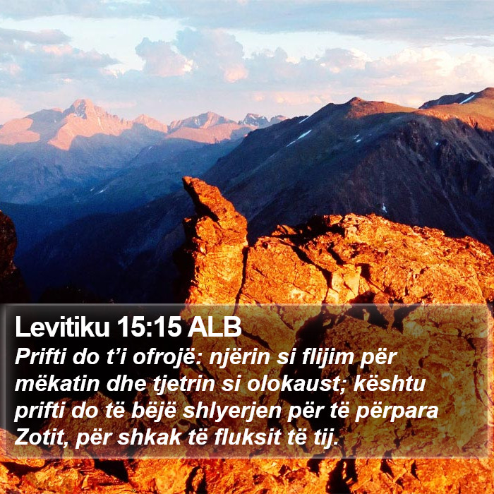 Levitiku 15:15 ALB Bible Study