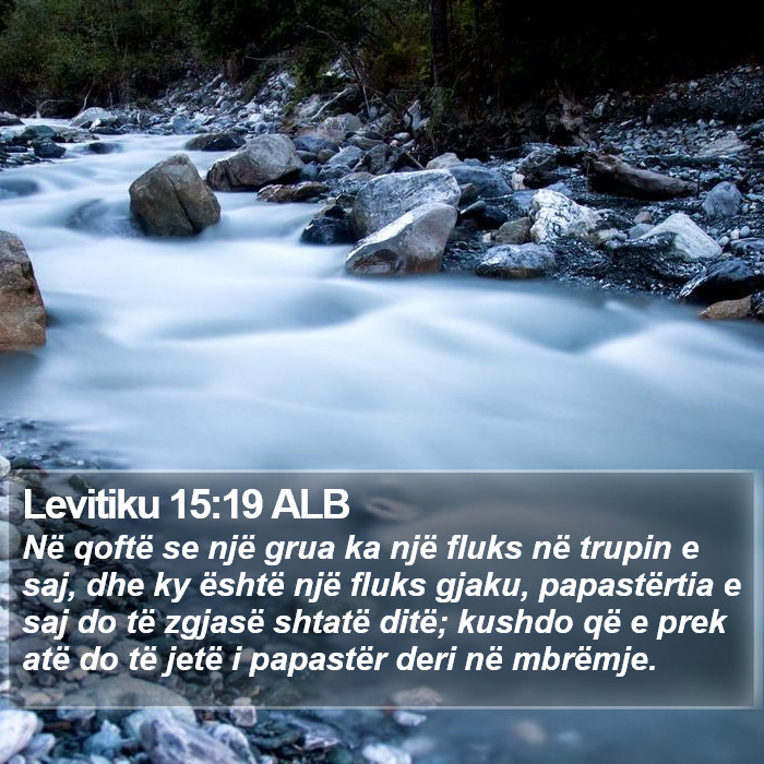Levitiku 15:19 ALB Bible Study