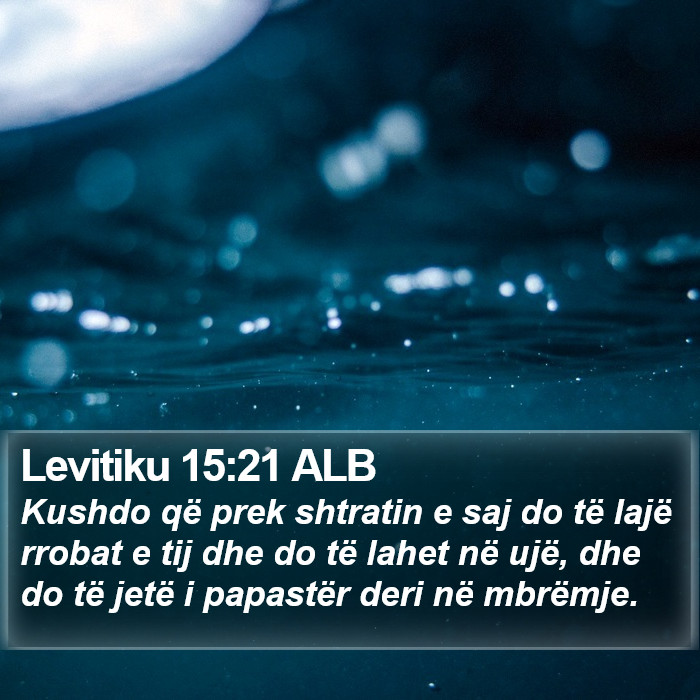 Levitiku 15:21 ALB Bible Study