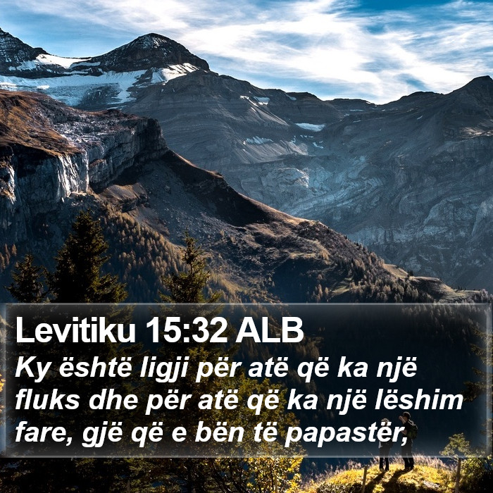 Levitiku 15:32 ALB Bible Study