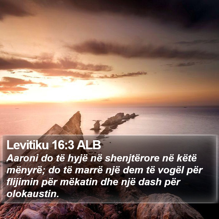 Levitiku 16:3 ALB Bible Study