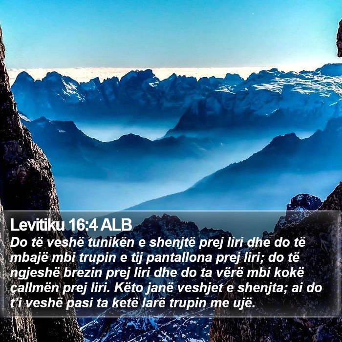 Levitiku 16:4 ALB Bible Study