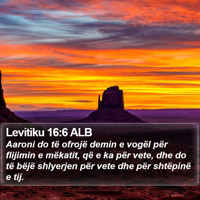 Levitiku 16:6 ALB Bible Study