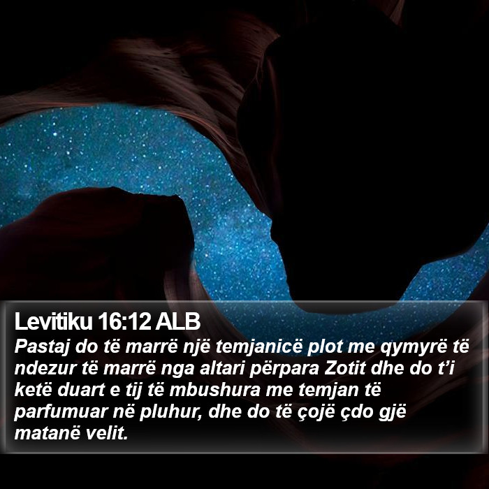 Levitiku 16:12 ALB Bible Study