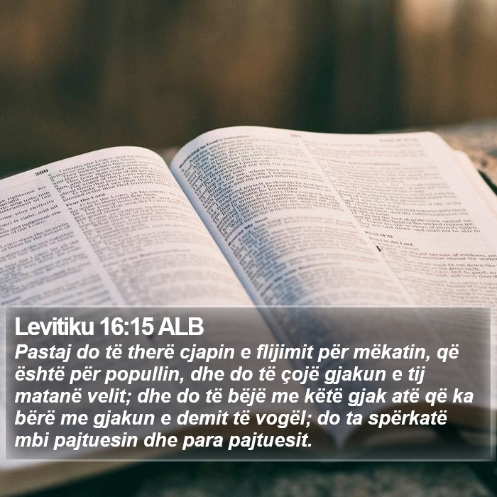 Levitiku 16:15 ALB Bible Study