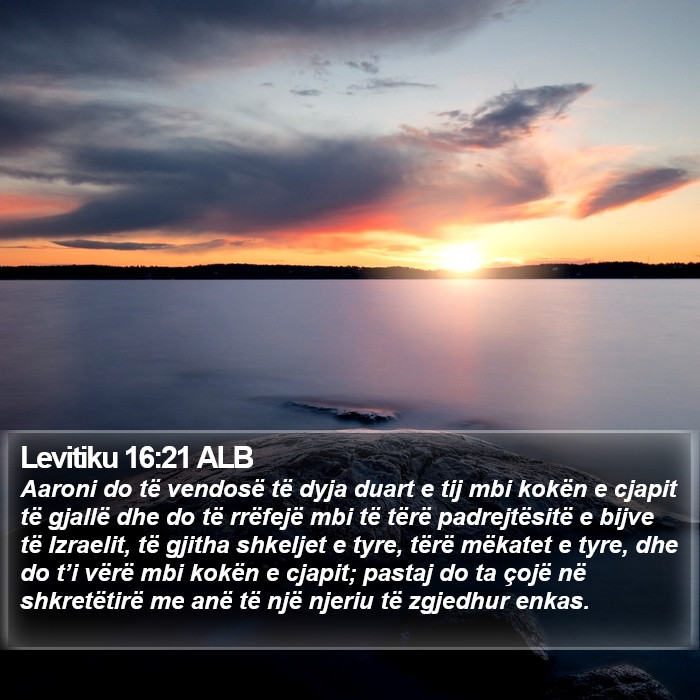 Levitiku 16:21 ALB Bible Study