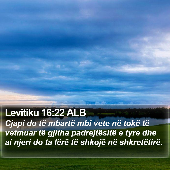 Levitiku 16:22 ALB Bible Study