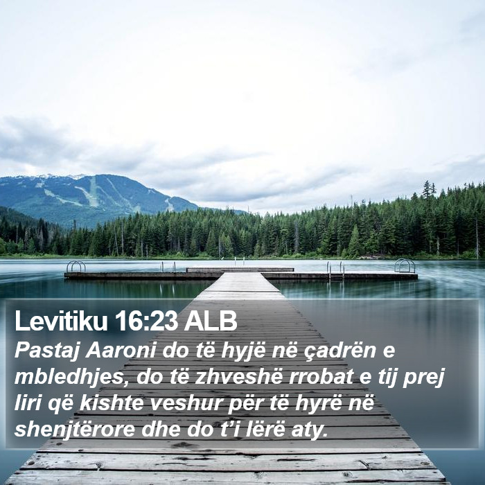 Levitiku 16:23 ALB Bible Study