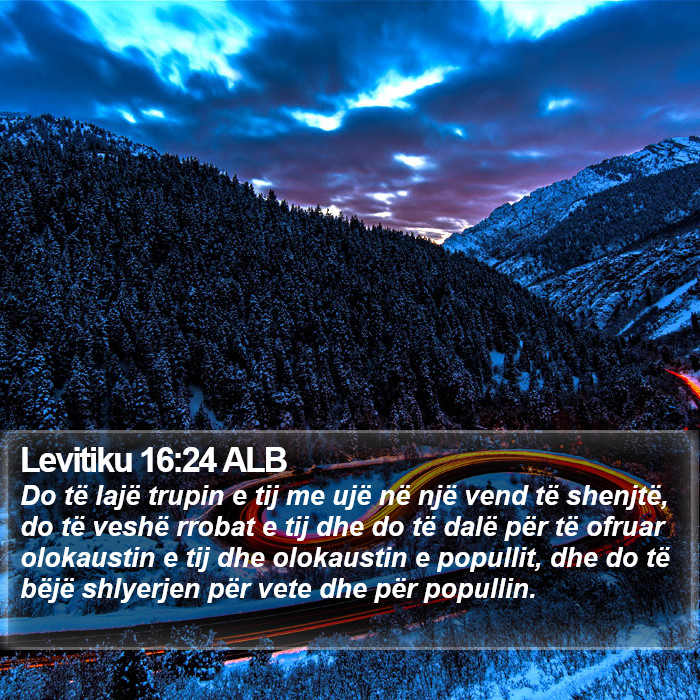 Levitiku 16:24 ALB Bible Study