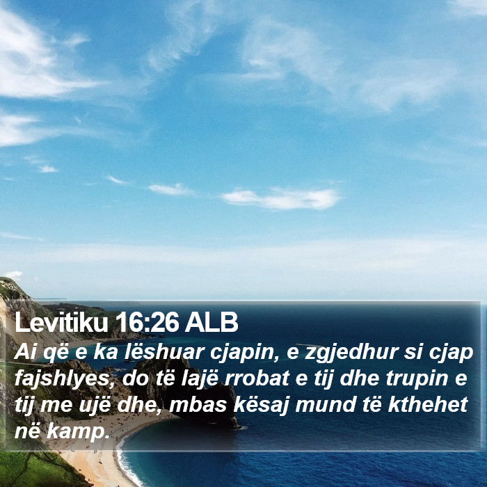 Levitiku 16:26 ALB Bible Study