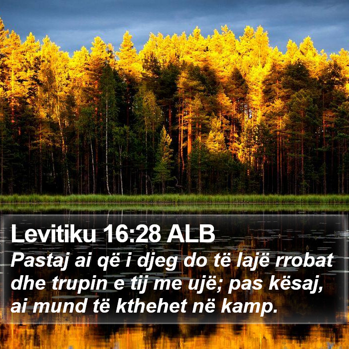 Levitiku 16:28 ALB Bible Study