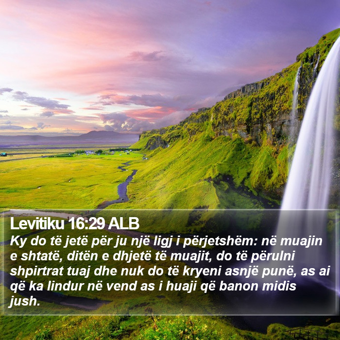 Levitiku 16:29 ALB Bible Study