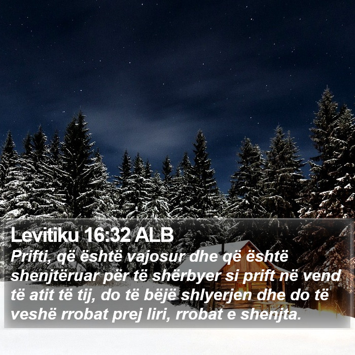 Levitiku 16:32 ALB Bible Study