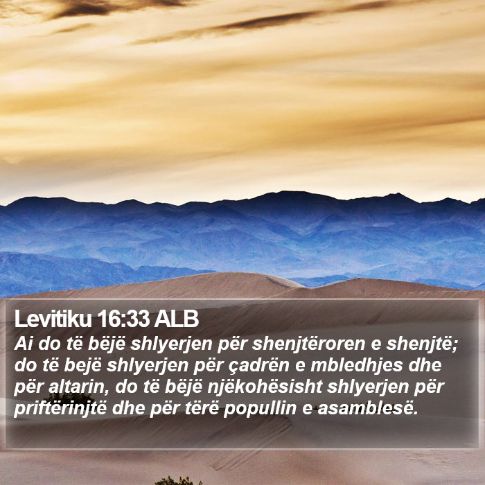 Levitiku 16:33 ALB Bible Study