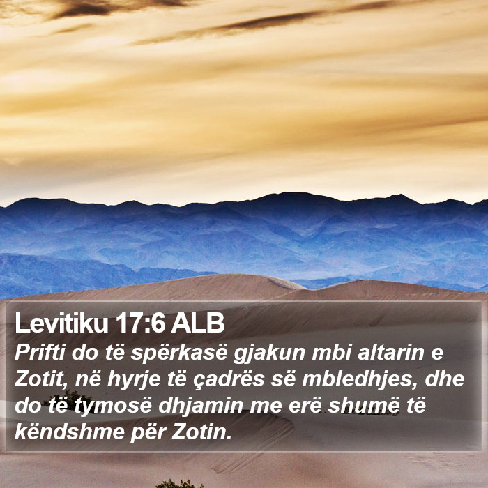 Levitiku 17:6 ALB Bible Study