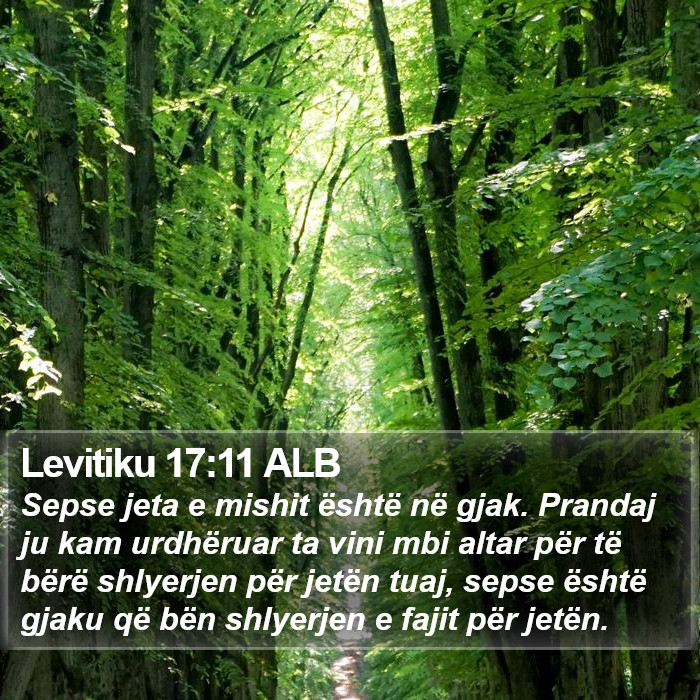 Levitiku 17:11 ALB Bible Study