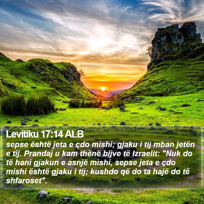 Levitiku 17:14 ALB Bible Study