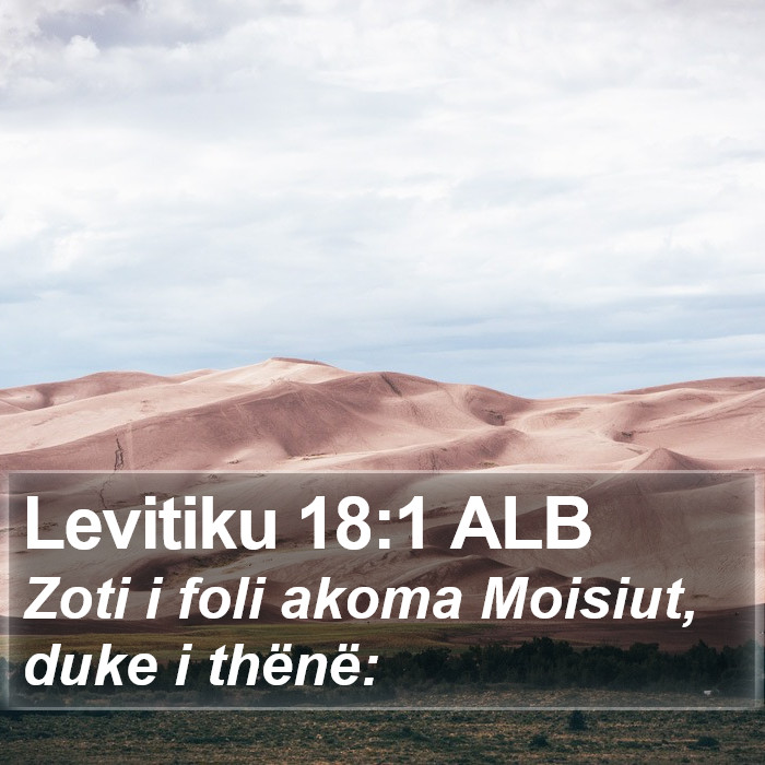 Levitiku 18:1 ALB Bible Study