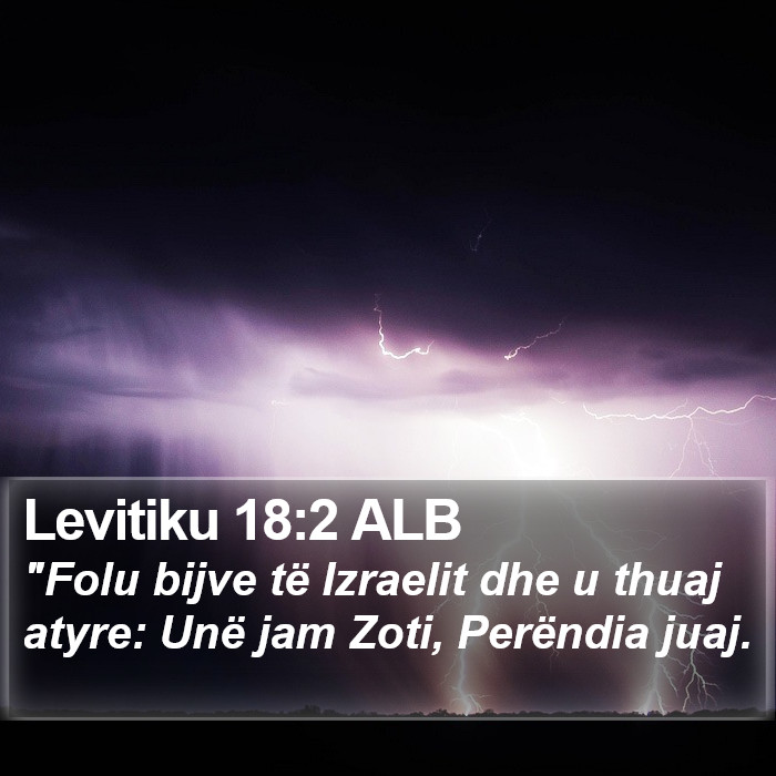 Levitiku 18:2 ALB Bible Study