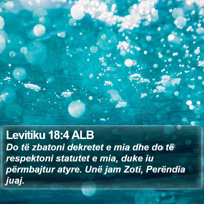 Levitiku 18:4 ALB Bible Study