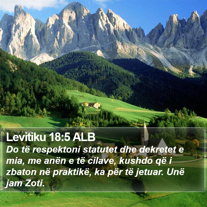 Levitiku 18:5 ALB Bible Study