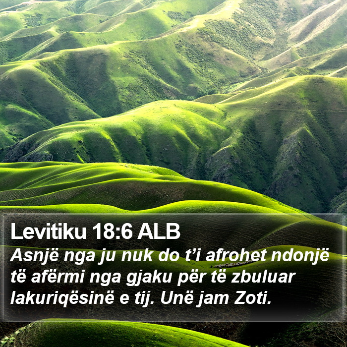 Levitiku 18:6 ALB Bible Study