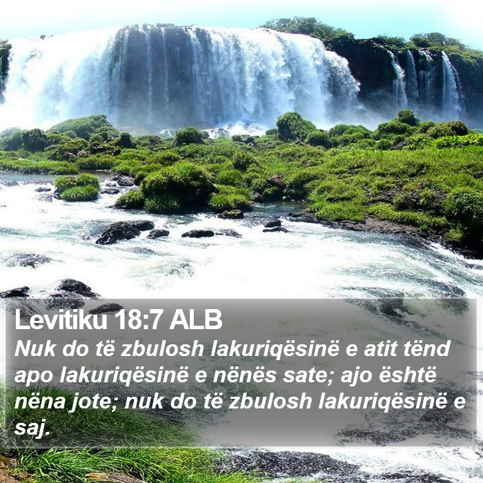 Levitiku 18:7 ALB Bible Study