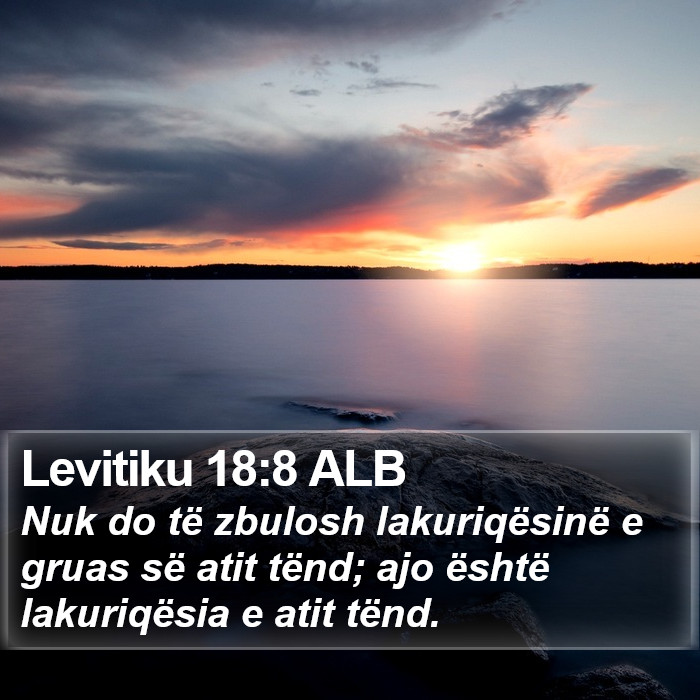 Levitiku 18:8 ALB Bible Study