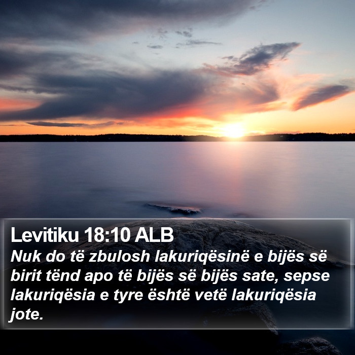 Levitiku 18:10 ALB Bible Study