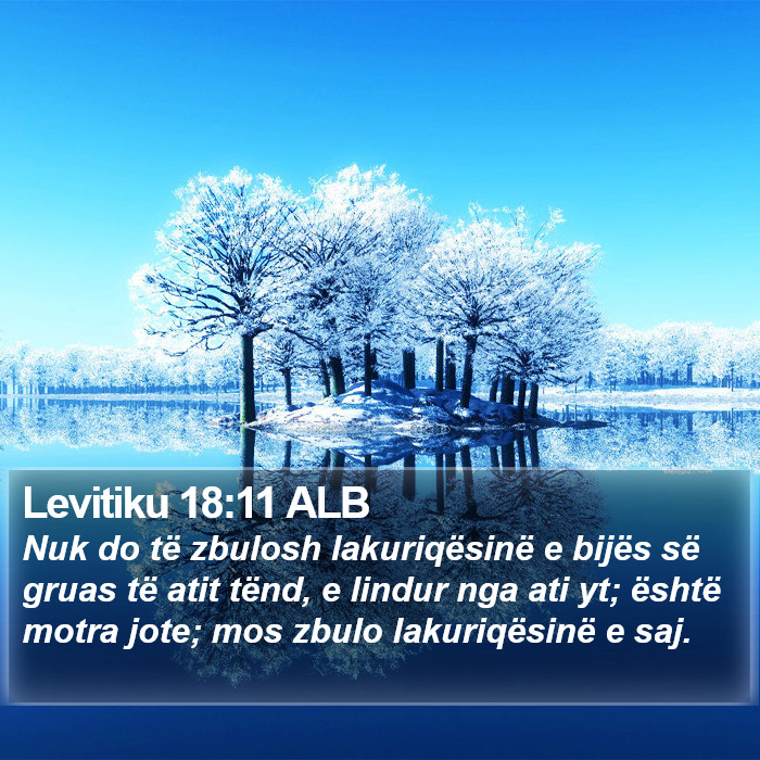 Levitiku 18:11 ALB Bible Study