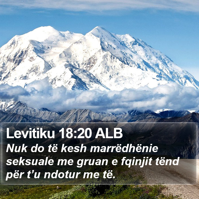 Levitiku 18:20 ALB Bible Study