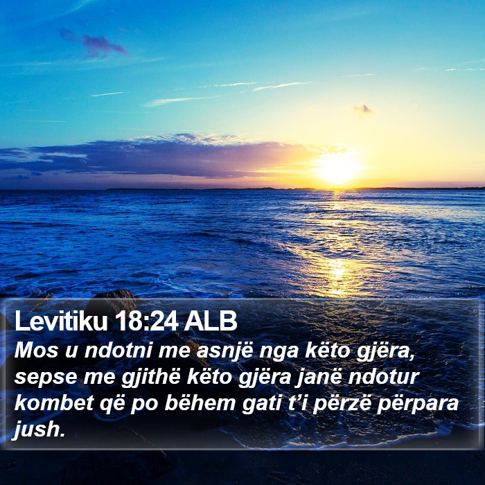 Levitiku 18:24 ALB Bible Study