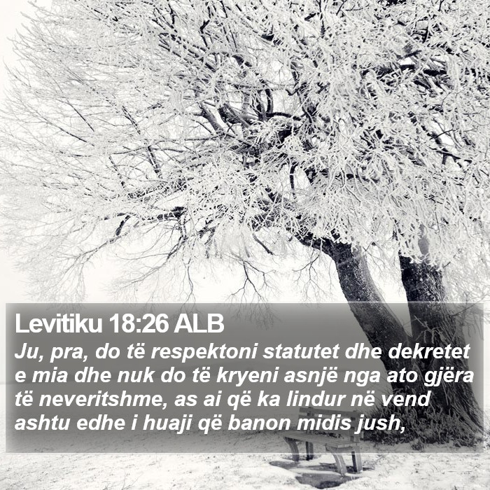 Levitiku 18:26 ALB Bible Study