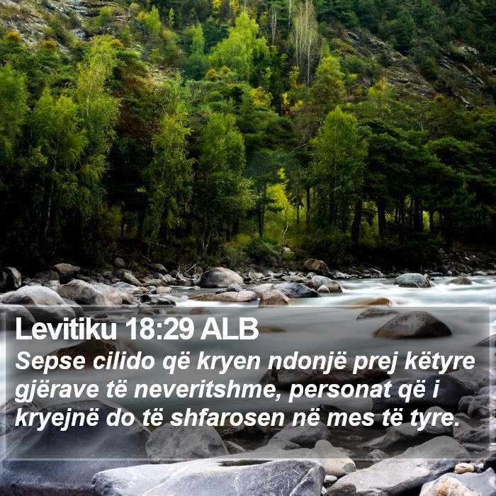 Levitiku 18:29 ALB Bible Study