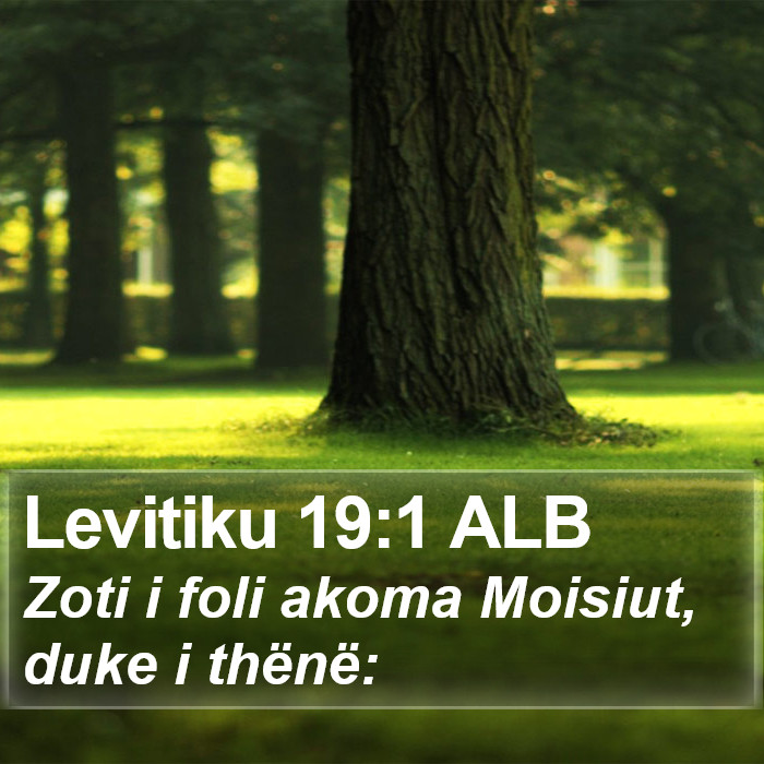 Levitiku 19:1 ALB Bible Study