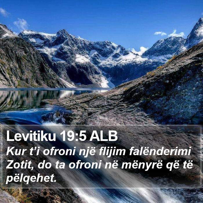 Levitiku 19:5 ALB Bible Study