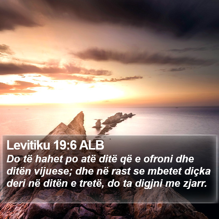 Levitiku 19:6 ALB Bible Study