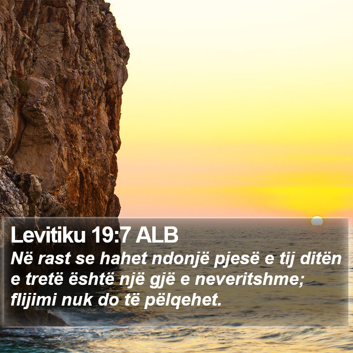 Levitiku 19:7 ALB Bible Study