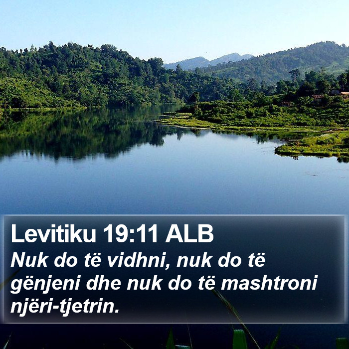 Levitiku 19:11 ALB Bible Study